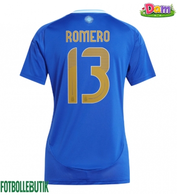Argentina Cristian Romero #13 Bortatröja Kvinnor Copa America 2024 Kortärmad